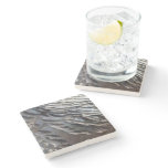 Wild Turkey Feathers II Abstract Nature Design Stone Coaster