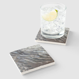 Wild Turkey Feathers II Abstract Nature Design Stone Coaster