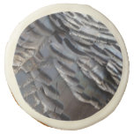 Wild Turkey Feathers II Abstract Nature Design Sugar Cookie