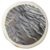 Wild Turkey Feathers II Abstract Nature Design Sugar Cookie (Front)