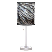 Wild Turkey Feathers II Abstract Nature Design Table Lamp (Right)