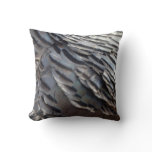 Wild Turkey Feathers II Abstract Nature Design Throw Pillow