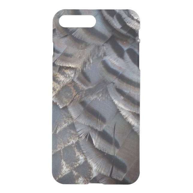Wild Turkey Feathers II Abstract Nature Design Uncommon iPhone Case (Back)