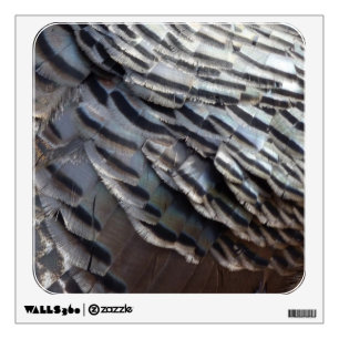 Wild Turkey Feathers II Abstract Nature Design Wall Sticker