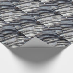 Wild Turkey Feathers II Abstract Nature Design Wrapping Paper
