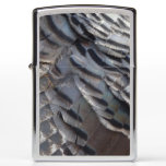 Wild Turkey Feathers II Abstract Nature Design Zippo Lighter