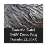 Wild Turkey Feathers II Abstract Save the Date