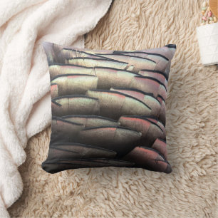 Wild Turkey Feathers Throw Pillow