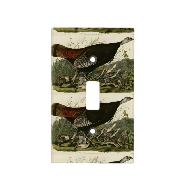 Wild Turkey from Audubon's Birds of America Light  Switch Cover (Front)