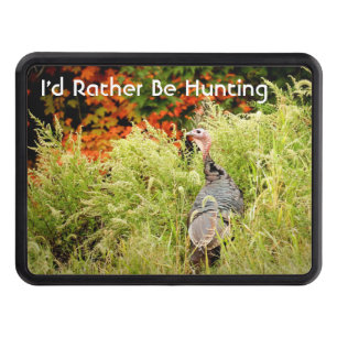 Wild Turkey in Tall Grass In Autumn Hitch Cover