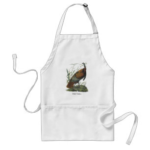 Wild Turkey, John Audubon Adult Apron