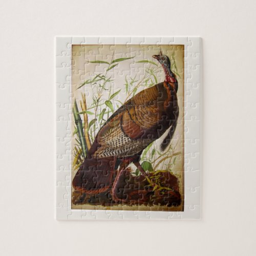 Wild Turkey John James Audubon Fine Art Jigsaw Puzzle