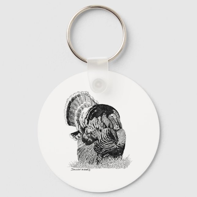 Wild Turkey Keychain (Front)