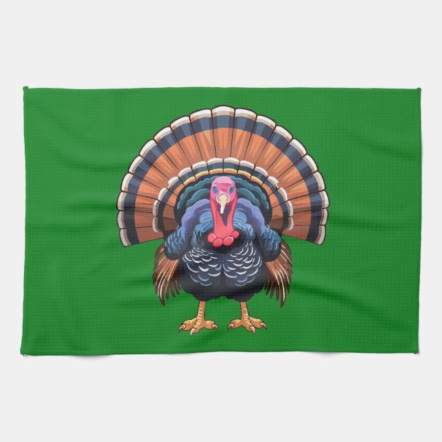 Wild turkey kitchen towel (Horizontal)