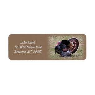 Wild Turkey return address Label