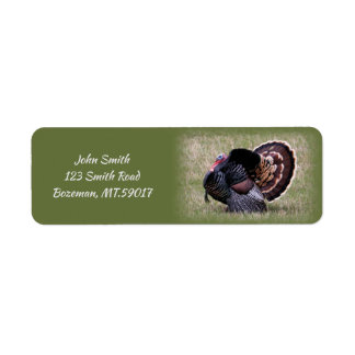Wild Turkey return address Label