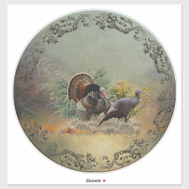 Wild turkey   sticker (Sheet)
