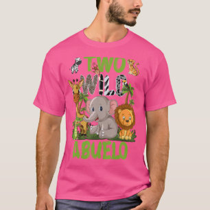 Wild Two Abuelo Zoo Birthday Safari Jungle Animals T-Shirt