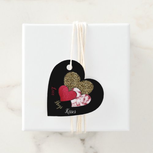 Wild valentine  favor tags