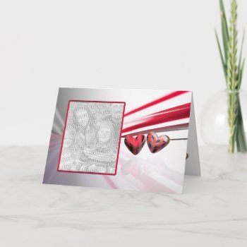 Wild Valentine Hearts Photo Holiday Card by xfinity7 at Zazzle