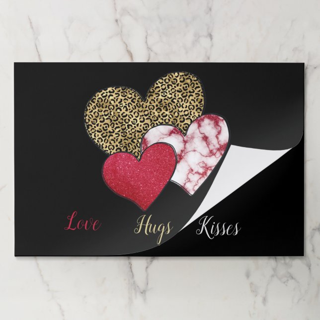 Wild valentine Paper placemats (Folded)