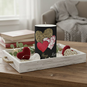 Wild valentine  pillar candle