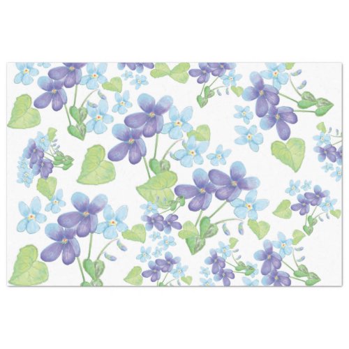 Wild Violet Flowers   Tissue Paper