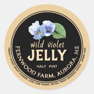 Wild Violet Jelly Classic Round Sticker