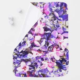 Wild Violets Baby Blanket