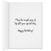 Wild Violets Birthday Card (Inside (Right))