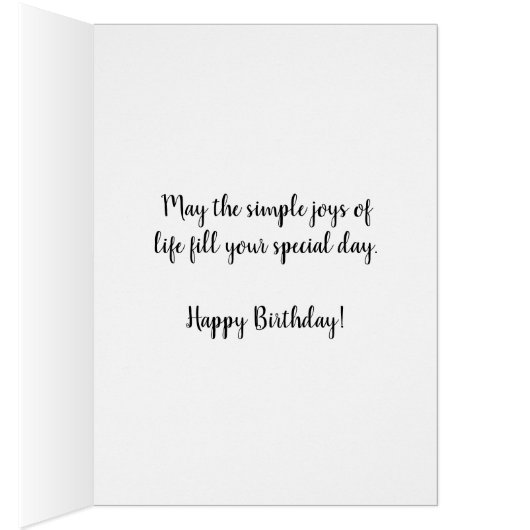 Wild Violets Birthday Card (Inside (Right))