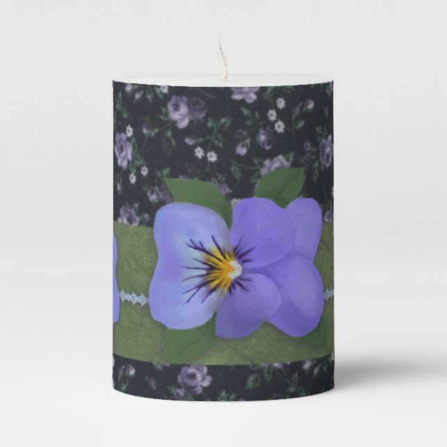 Wild Violets Candle (Front)