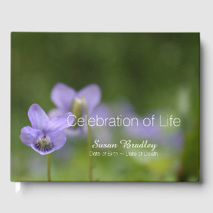 Wild Violets Celebration of Life Guest Book