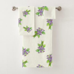 Wild Violets Towel Set
