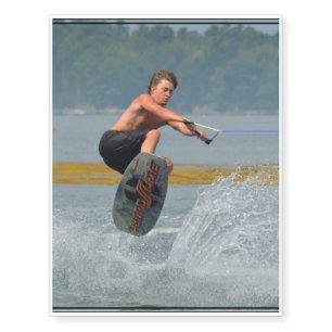 Wild Wakeboarder Temporary Tattoos