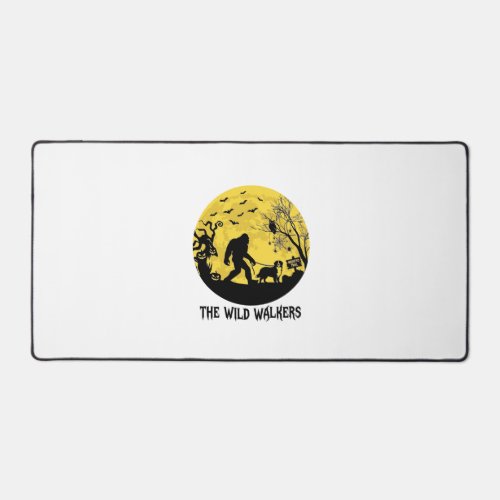 Wild Walkers Bigfoot Walking Bernese Halloween Hau Desk Mat