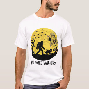 Wild Walkers Bigfoot Walking Bernese Halloween Hau T-Shirt
