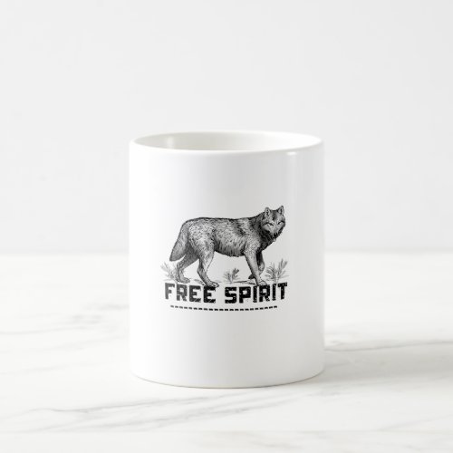 Wild Wanderer  Free Spirit Wolf Mug
