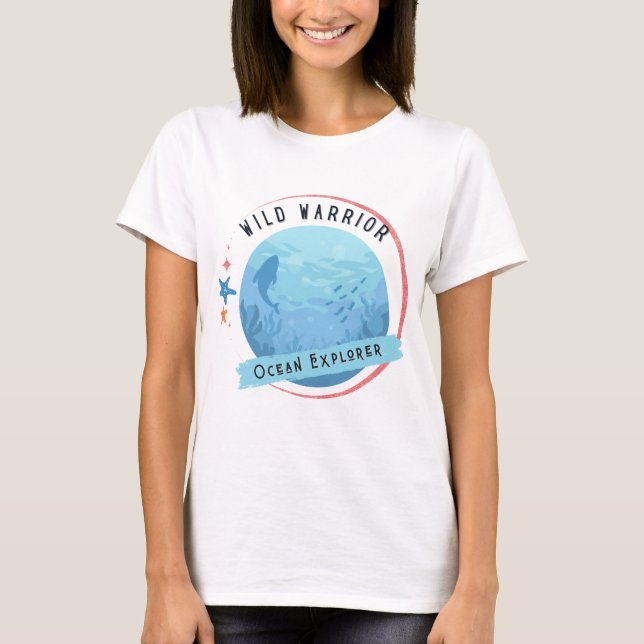Wild Warrior Ocean Explorer T-Shirt (Front)