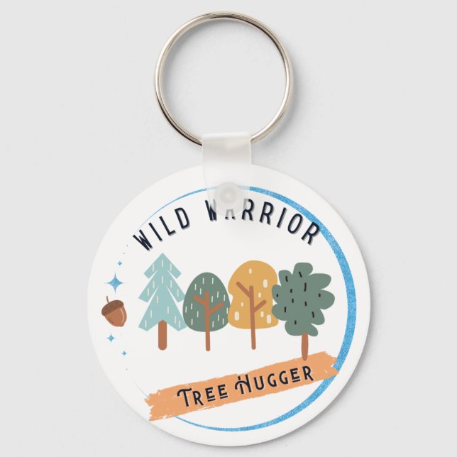 Wild Warrior Tree Hugger Keychain (Front)