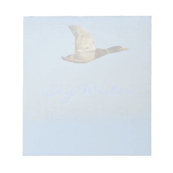 Wild Water Fowl Wildlife Bird-lover Duck Design Notepad by EarthGifts at Zazzle