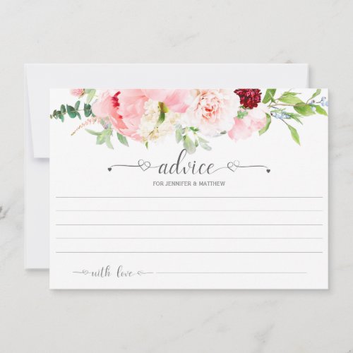 Wild Watercolor Garden Floral Typography Advice 