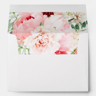 Wild Watercolor Garden Florals Envelope