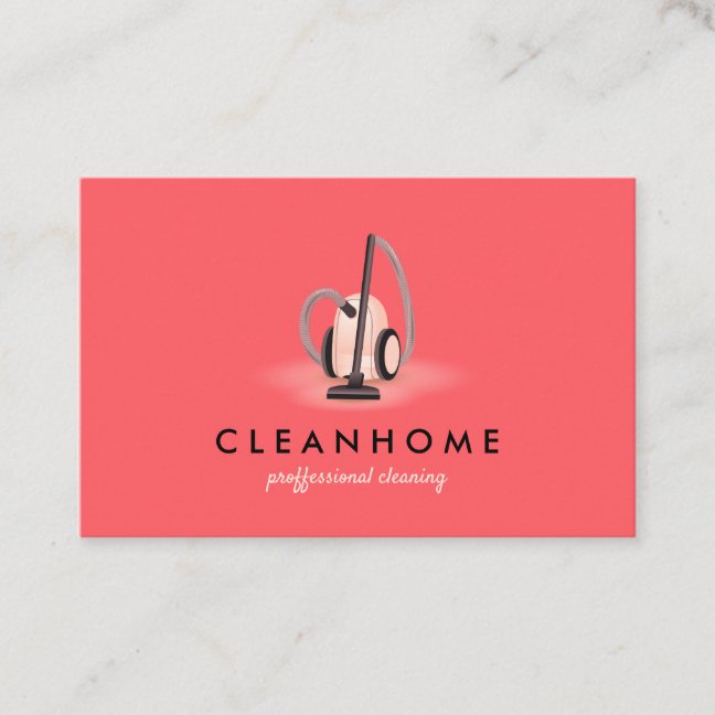 Wild Watermelon Color Pink Cleaning Washing Carpet Business Card