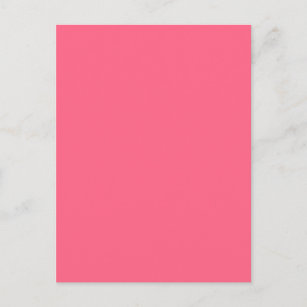 WILD WATERMELON PINK (Solid Color Background) ~ Postcard
