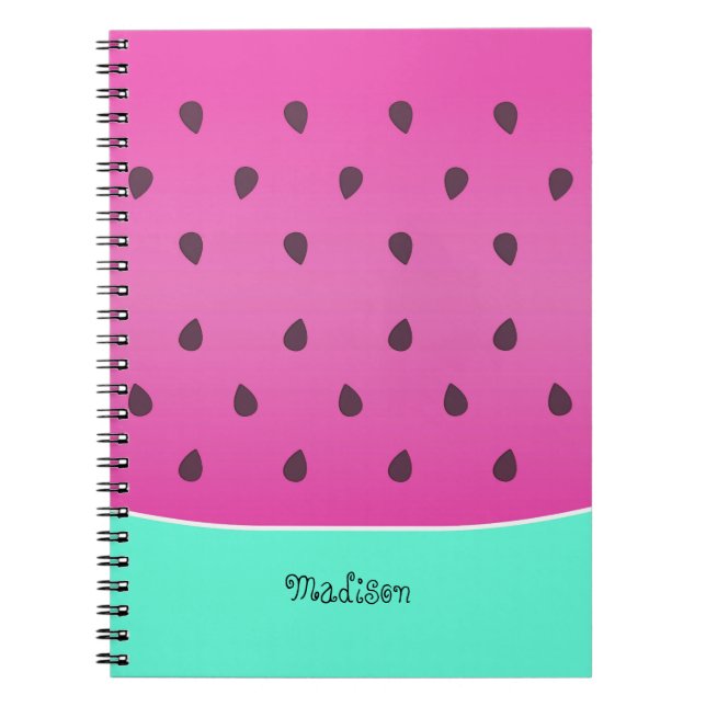 Wild Watermelon Slice | Personalized  Notebook (Front)