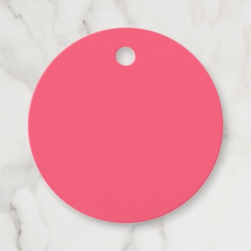 Wild Watermelon Solid Color Favor Tags