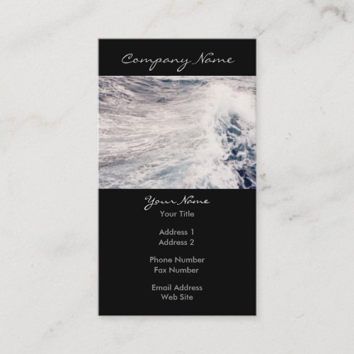 Wild Waves Photo Business Card Templates
