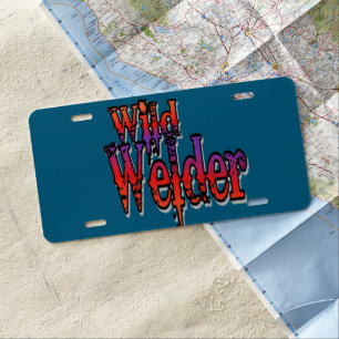 Wild Welder License Plate