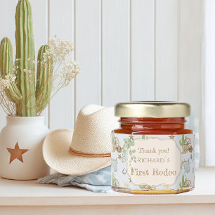 Wild West Baby Cowboy 1st Birthday Honey Jar Favors